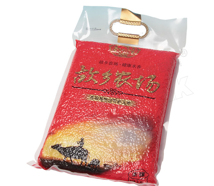 大米包裝袋——故鄉(xiāng)農(nóng)場(chǎng)大米真空包裝袋